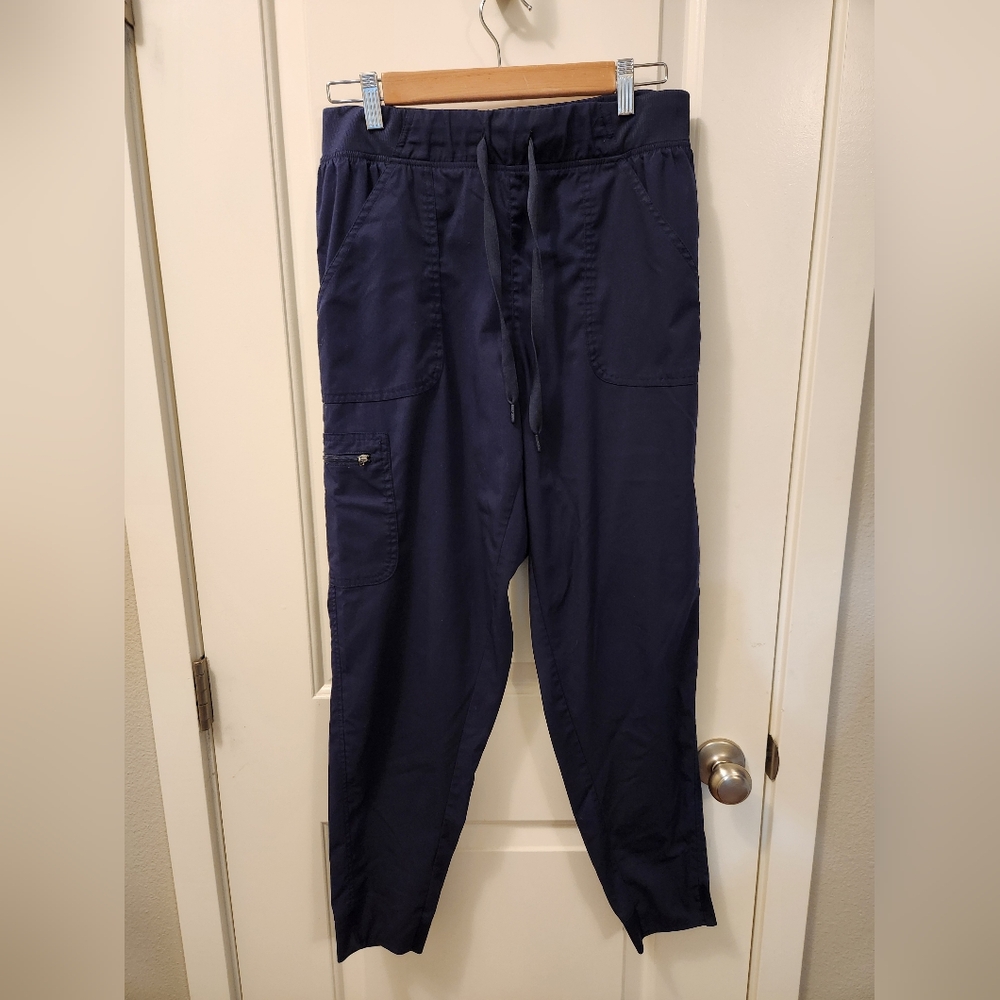 Women's Adar Navy Blue Scrub Pants Size Large